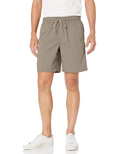 Amazon Essentials Pantalones Cortos con cordón (Disponible en Tallas Grandes) Hombre, Marrón Caqui, XXL