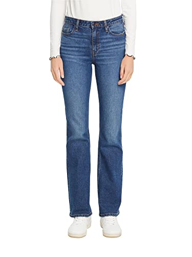 Esprit Bootcut Superstretch Jeans, Azul Lavado Medio, 31W x 30L para Mujer