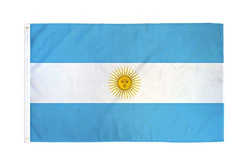 AZ FLAG Bandera de Argentina 150x90cm - Bandera Argentina 90 x 150 cm poliéster Ligero