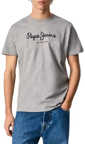 Pepe Jeans Eggo N T-Shirt, Gris (Grey Marl), M para Hombre