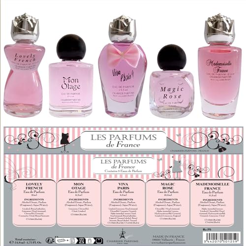 Charrier Parfums De Francia Collection Fashion Caja De 5 Agua De Printemps Miniatures Color Plateado 49 Ml, 49.7 mililitro, 1